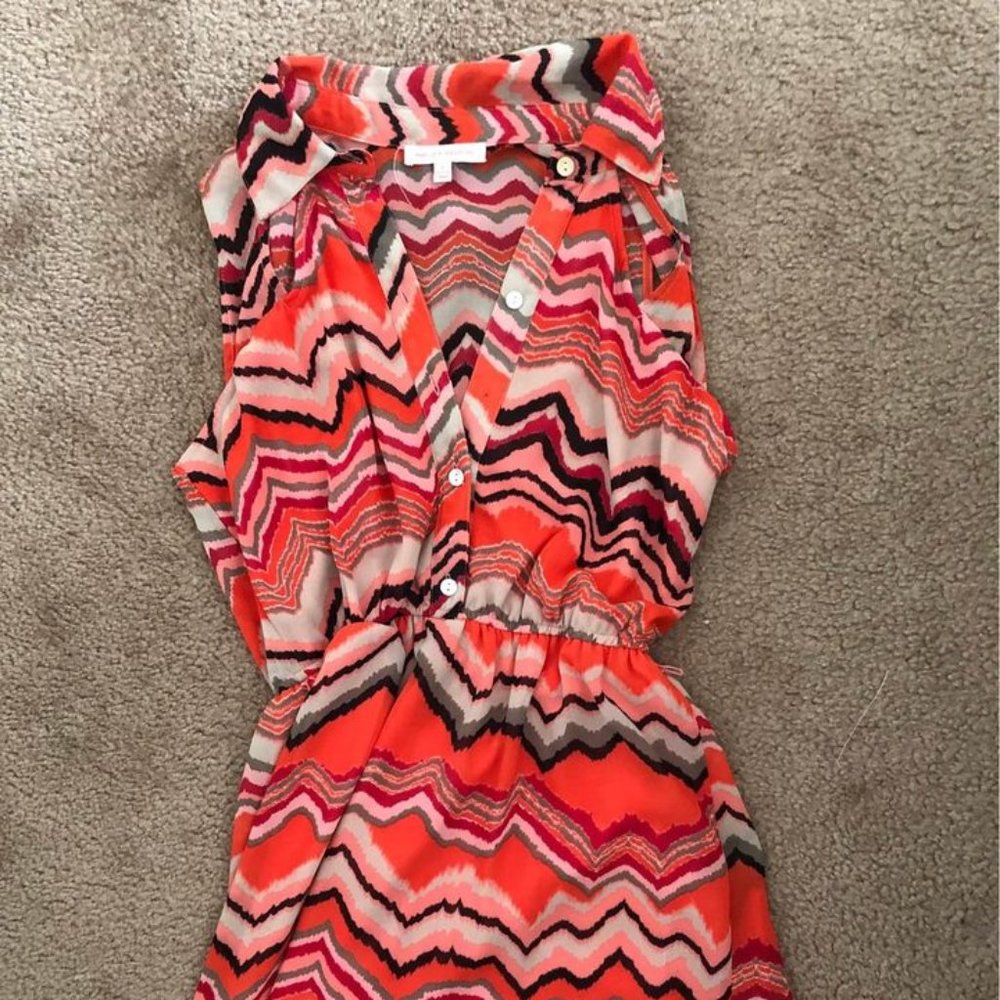 Pattered Formal Mini Dress